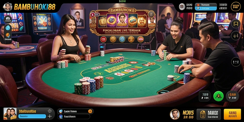 Gameplay Live Casino yang menarik dan interaktif di BAMBUHOKI88.