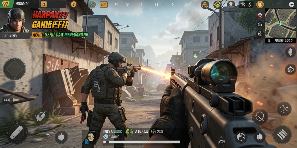 Tampilan gameplay seru dan menegangkan di HARAPAN777.
