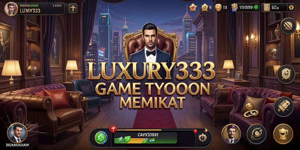 Screenshot gameplay LUXURY333 yang menunjukkan aktivitas mengelola bisnis Tycoon.