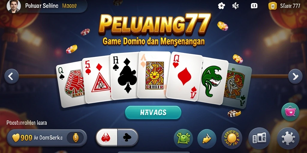 Tampilan gameplay PELUANG77 dengan suasana yang seru dan kompetitif.
