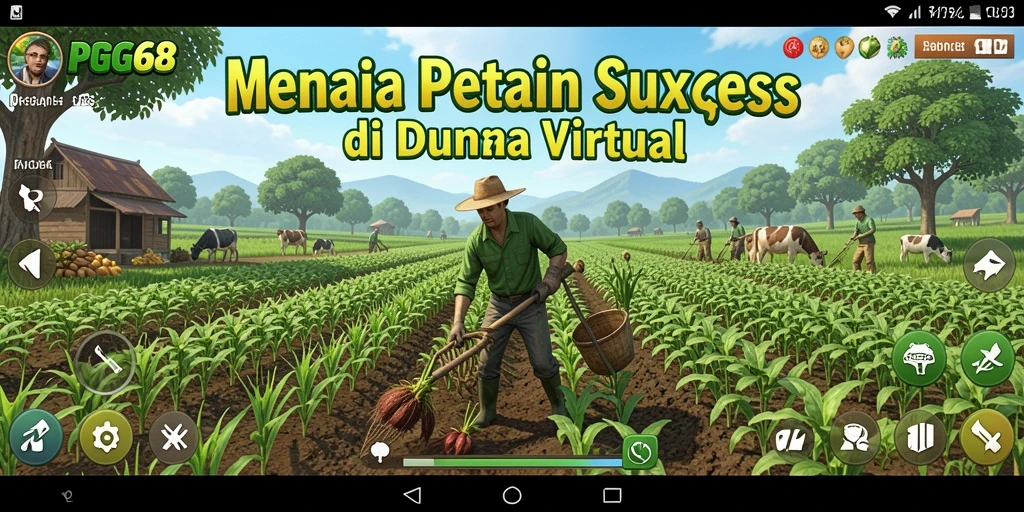 Tampilan gameplay PGG68 yang memukau saat bertani