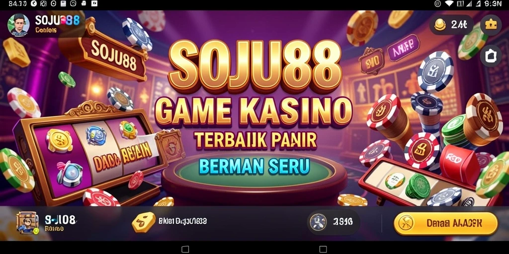 Screenshot utama SOJU88 menampilkan gameplay menarik dalam Casino.
