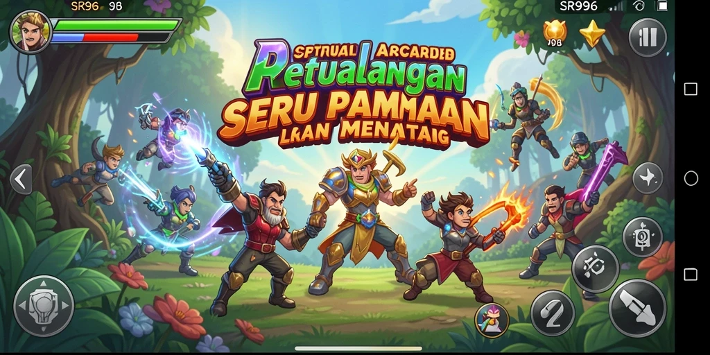 Tampilan screenshot SR996 menunjukkan aksi seru dalam gameplay Arcade.